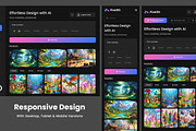 AI Image Generator Dashboard, an UI Kit Template by twinstd (Thumbnail 3 of 5)