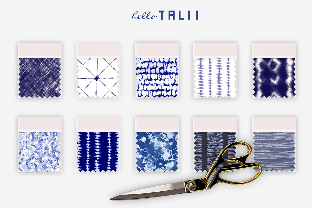 Shibori Digital Paper, a Texture Graphic by Hello Talii (Photo 3 of 7)