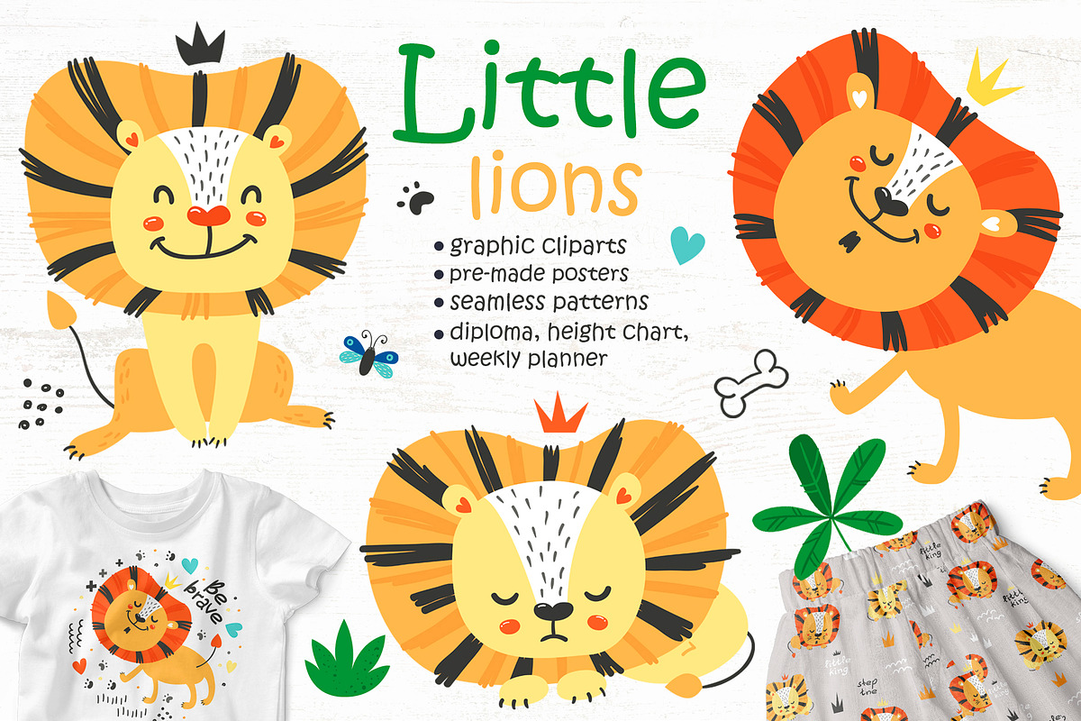Little Lions Collection, a Graphic by Nafanya (Photo 1 of 13)