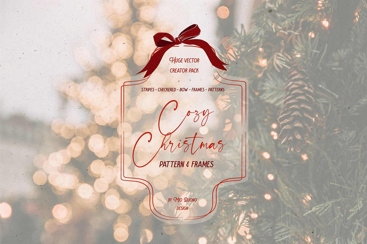 100+ Cozy Christmas Patterns & Frame, a Pattern Graphic by Mio Buono (Photo 16 of 16)