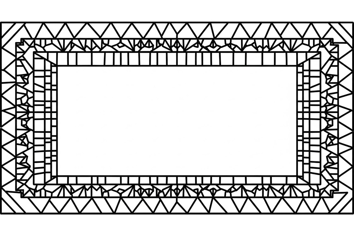 Geometric Border Frame Bundle, an Illustration by Designer_Momina (Photo 12 of 31)