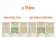 6 Fall Labels, an Illustration by Art Cascadea (Thumbnail 1 of 3)