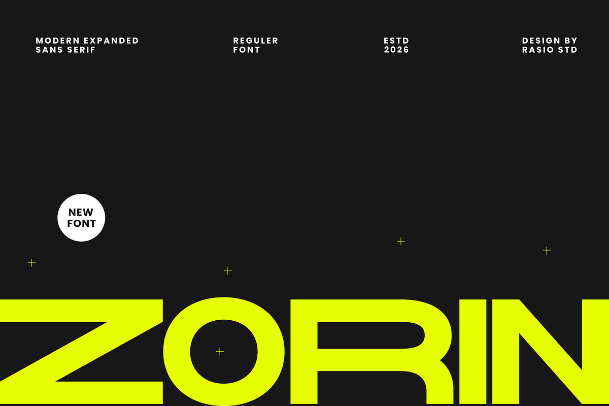Zorin Modern Expanded Sans Serif, a Sans Serif Font by Rasio Studio (Photo 1 of 9)