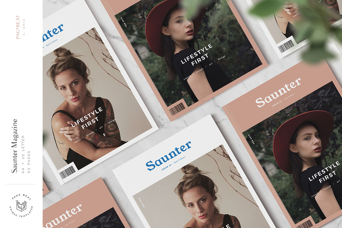 Saunter • Lifestyle Magazine, a Magazine Template by PageBeat (Photo 1 of 12)
