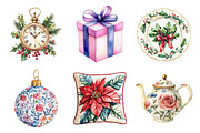 Grand Millennial Christmas Clipart, an Illustration by Daily.Designs (Thumbnail 4 of 5)