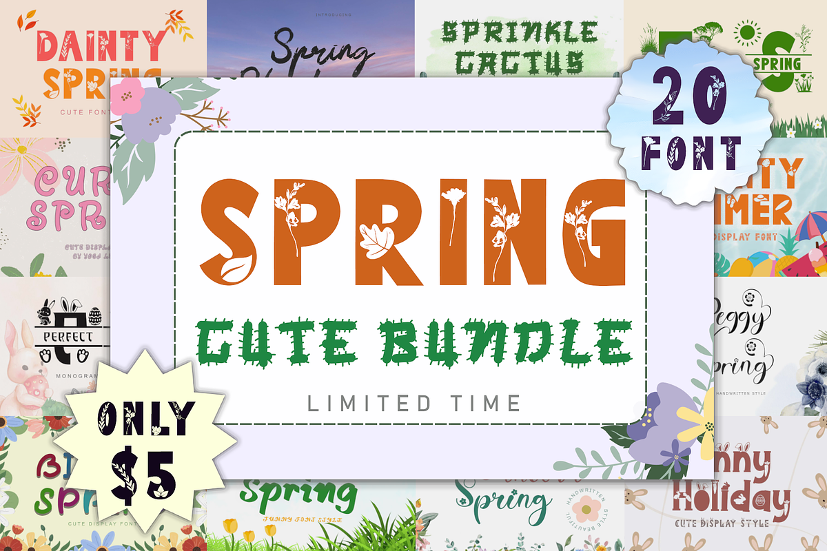Spring Cute Display, a Handwritten Font by Yoga Letter