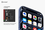 Close-up iPhone 17 Pro Max Mockup, an iPhone Mockup by RamStudio2 (Thumbnail 5 of 10)