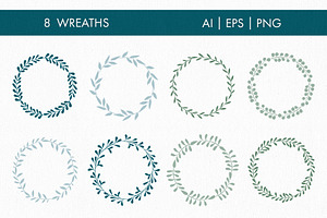 Floral Vector Elements Volume 001