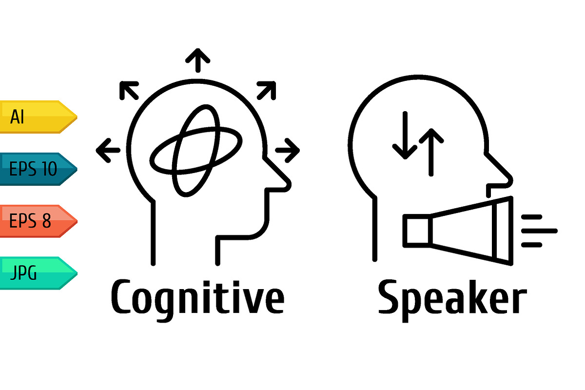 Pictogram icons set of human brain., an Outline Icon by julia_musdotter (Photo 9 of 10)