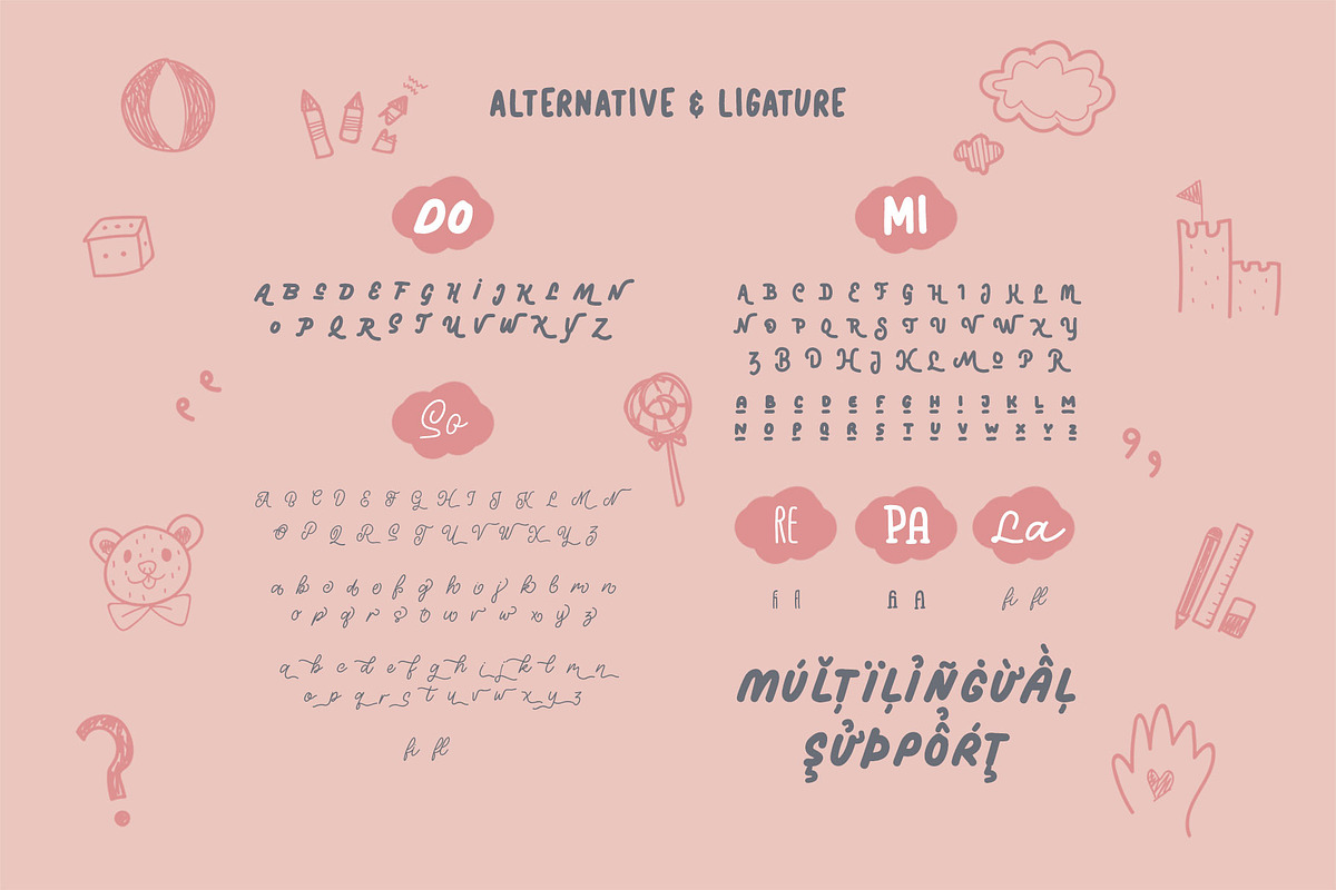 Mono and Friends, a Script Font by alit design (Photo 8 of 20)