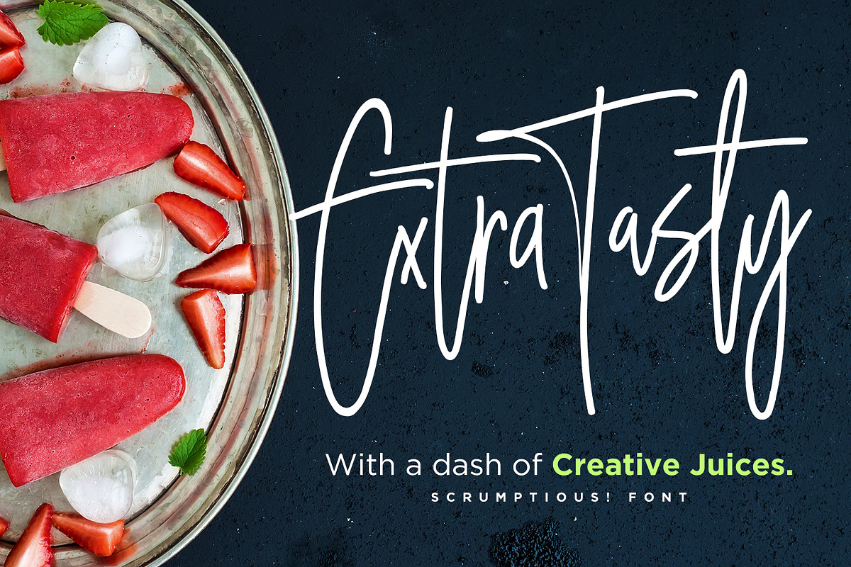 Scrumptious! Font preview 3