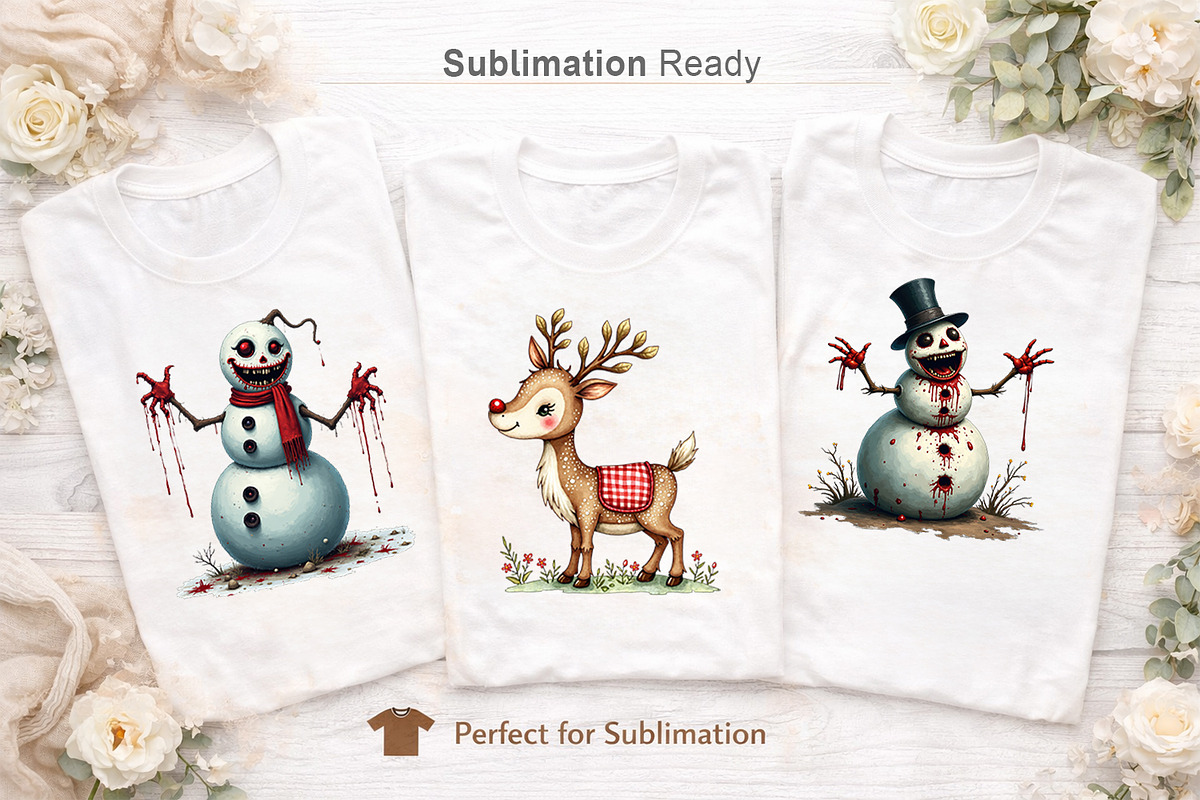 Whimsical Holiday Watercolor Clipart, an Illustration by Artnoy (Photo 6 of 8)