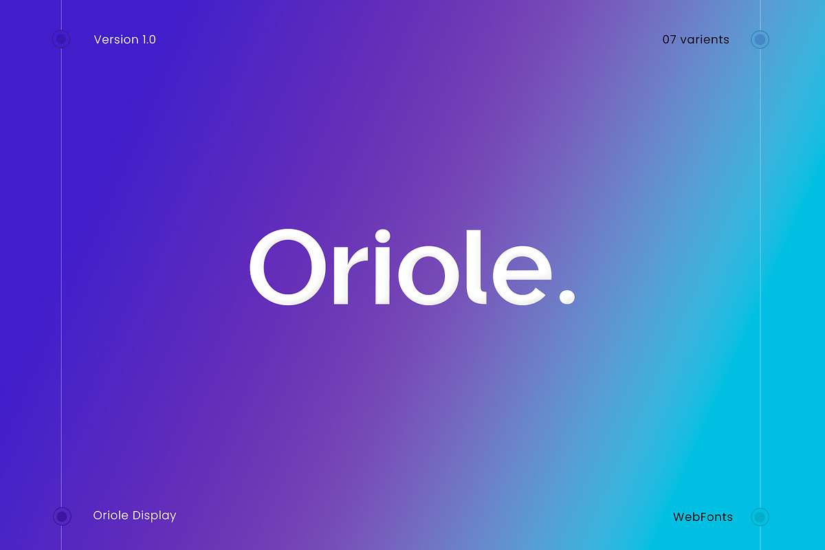 Oriole Display Typeface, a Sans Serif Font by Foxtype (Photo 1 of 6)