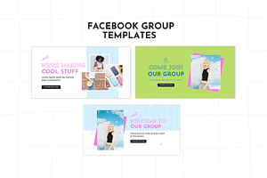 Facebook Template Bold Canva