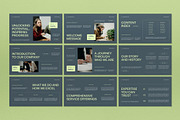 Green White Company Profile PPT, a Presentation Template by graphicook (Thumbnail 2 of 4)
