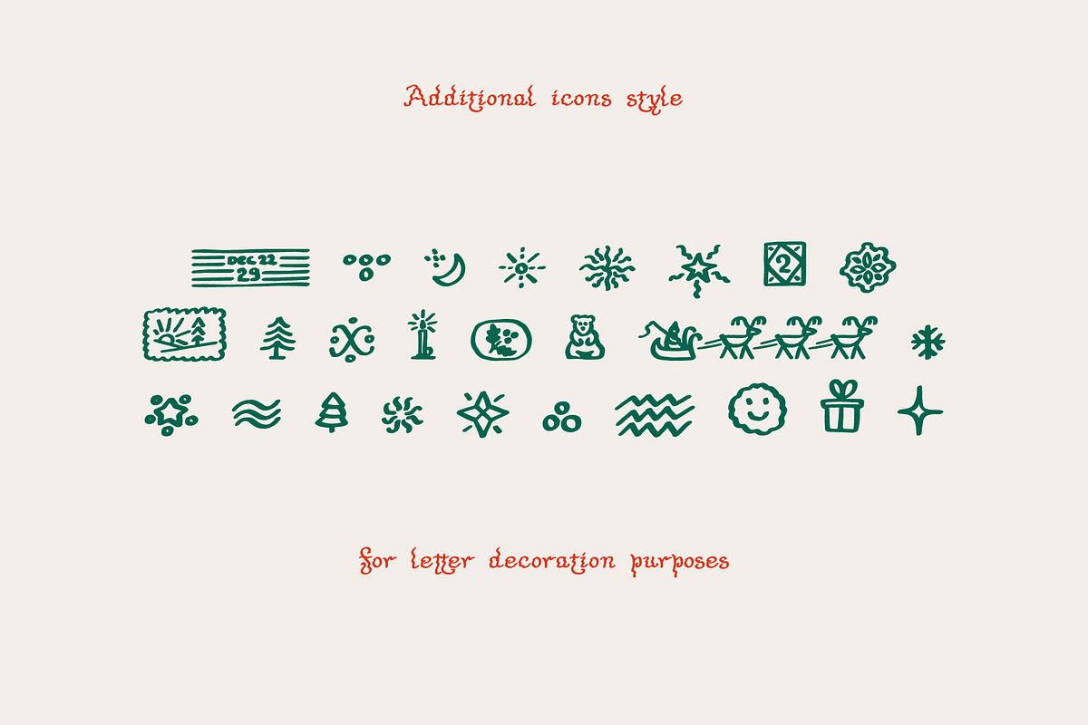 Tolkien's Christmas Letters fonts, a Script Font by kaer_shop (Photo 5 of 10)