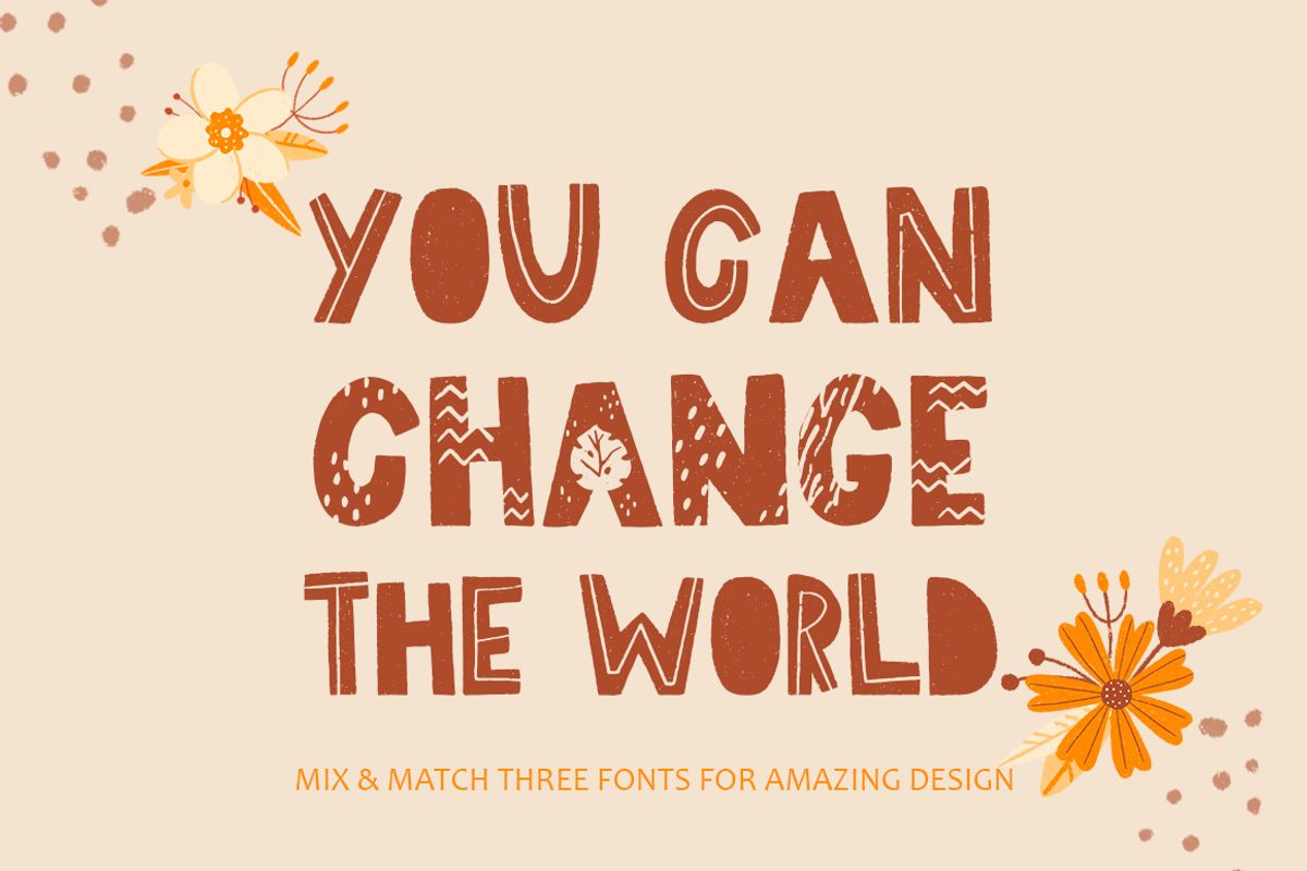 Jungle Vibes • Font Family, a Font by moolesya (Photo 9 of 13)