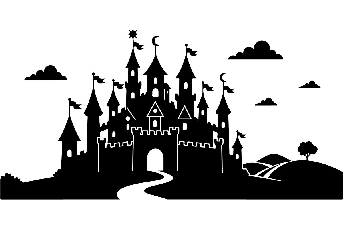 Fantasy Castle Silhouette, an Object Graphic by Creativeshirt (Photo 8 of 20)