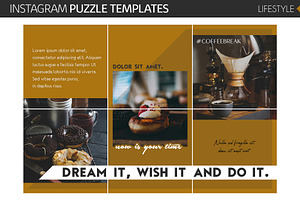 Lifestyle Instagram Puzzle Templates