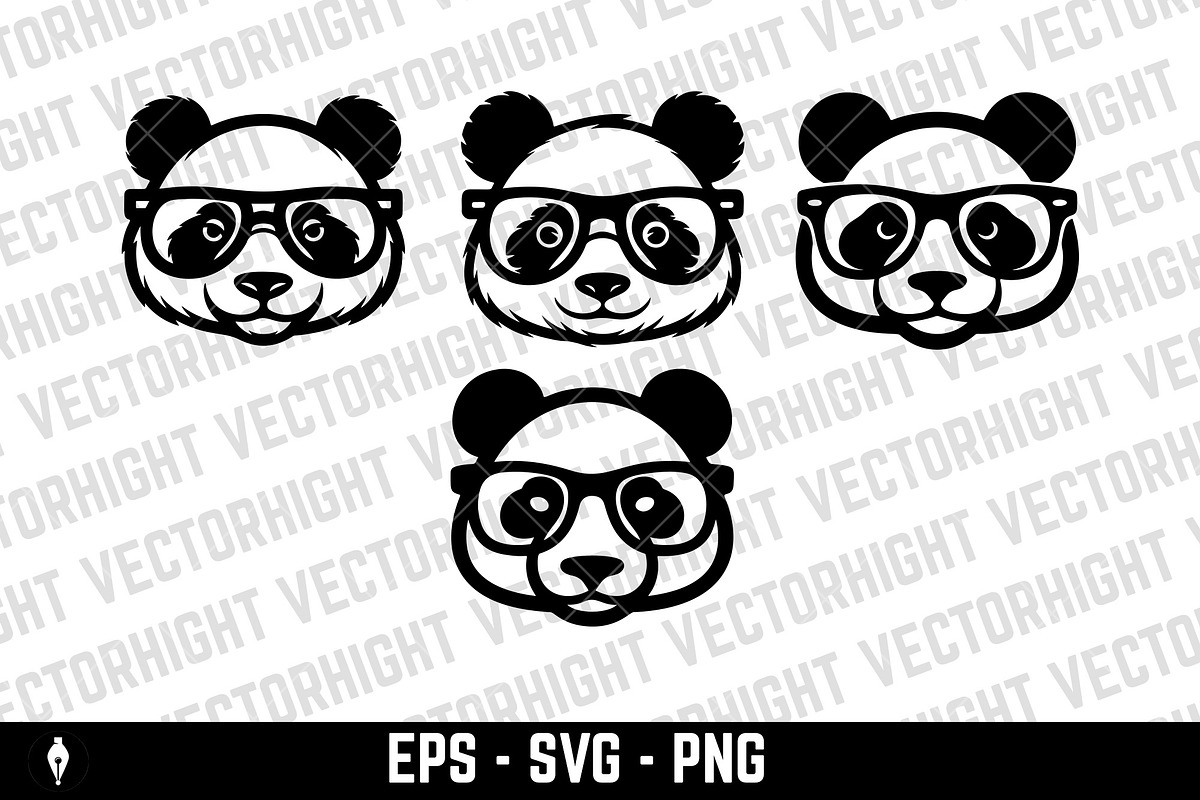Cute panda bear mascot, an Animal Illustration by Vectorhight (Photo 1 of 3)
