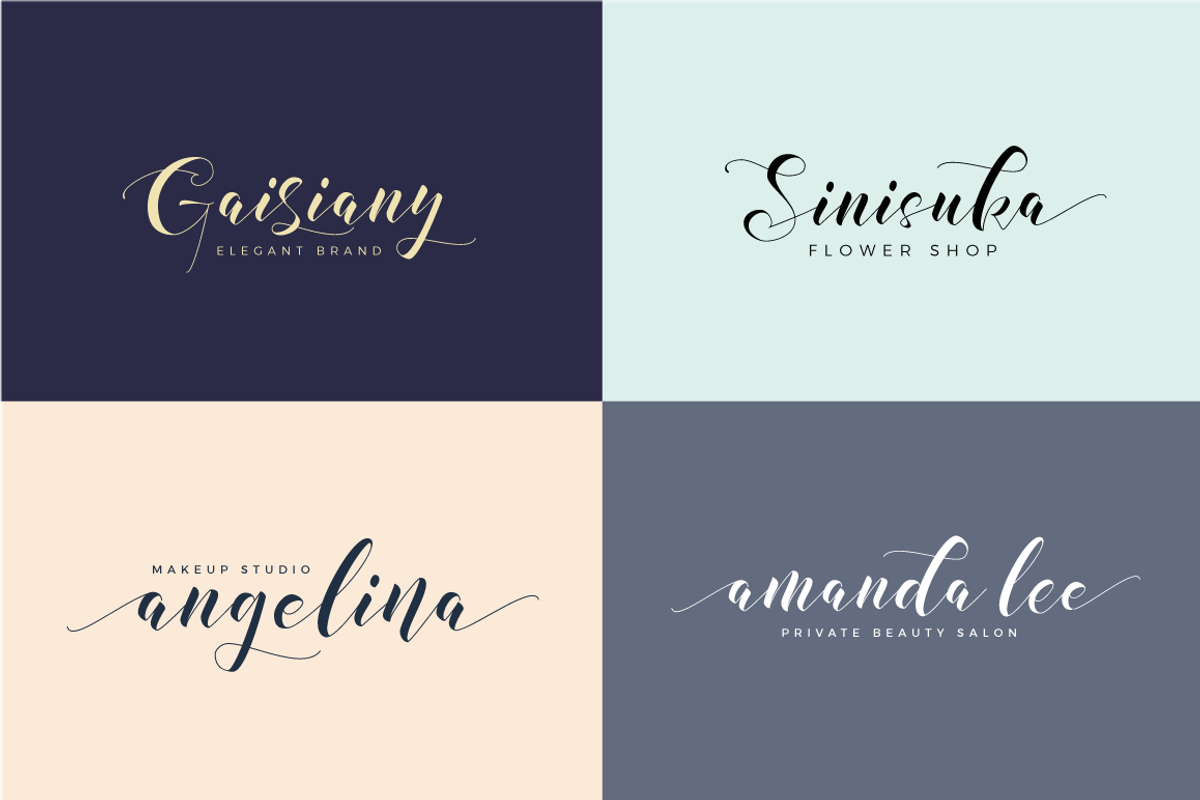 illusias elegant font preview 6