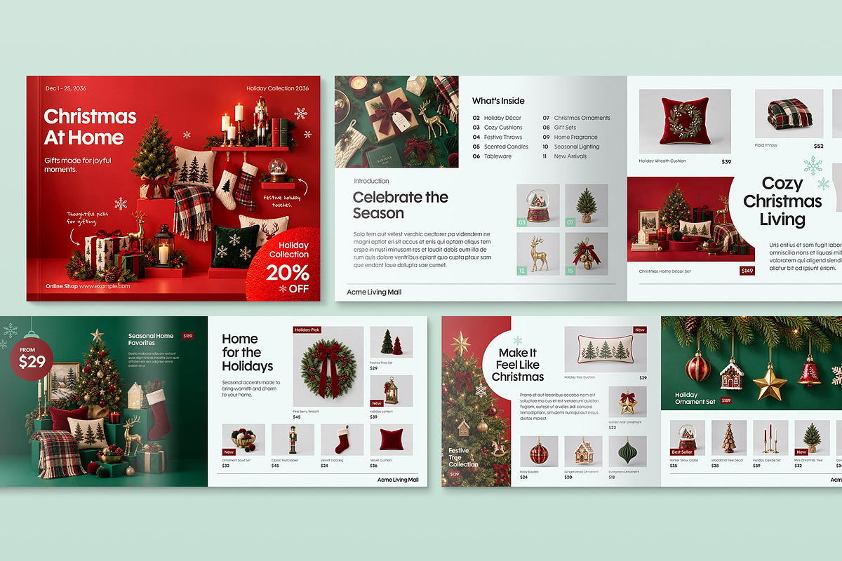 Landscape Christmas Catalog, a Brochure Template by BrandPacks (Photo 1 of 4)