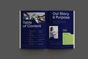 Navy Green Annual Report, a Brochure Template by Neermana (Thumbnail 5 of 11)