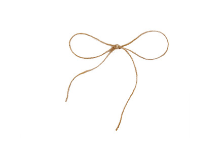 Thread burlap isolate on white