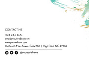 Abstract Water Colour Namecard- ID41, a Business Card Template by AIW SOLUTIONS (Thumbnail 2 of 5)