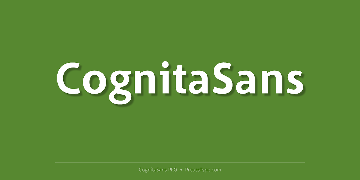 CognitaSans PRO, a Sans Serif Font by preussTYPE (Photo 1 of 8)