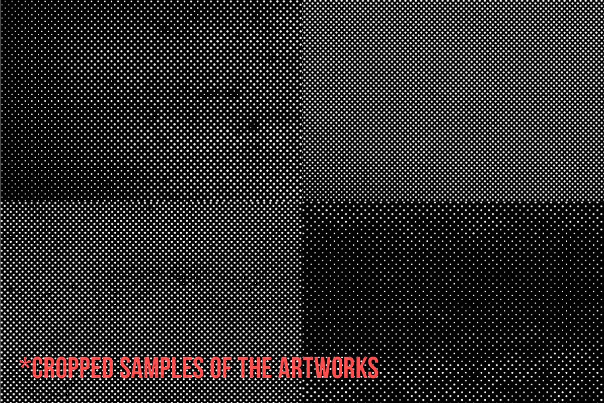 Dark Halftone Textures Pack, a Texture Graphic by fukomoku (Photo 9 of 10)