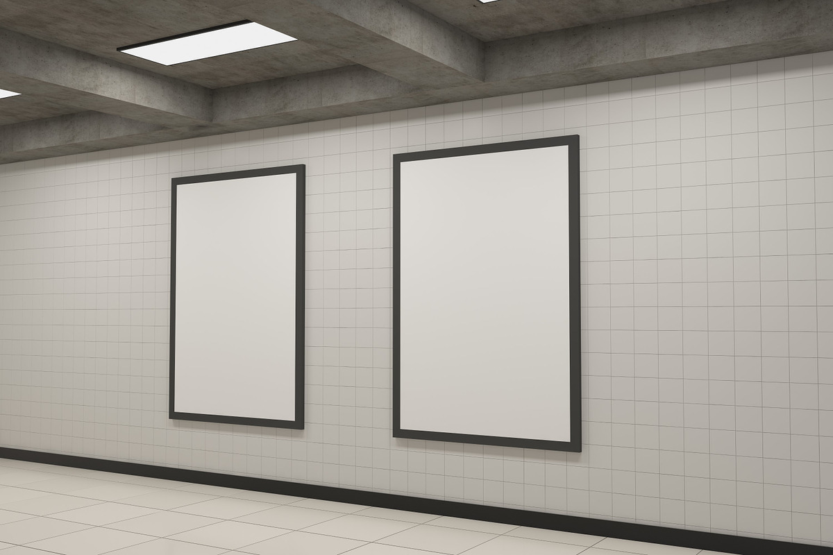 Subway Two Signage Mockup, an Advertising Mockup by shahsoft (Photo 2 of 2)