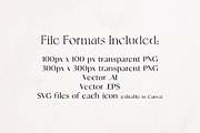 Natural Cream Social Media Icon Set, a Solid Icon by Indie Grace Design (Thumbnail 2 of 2)