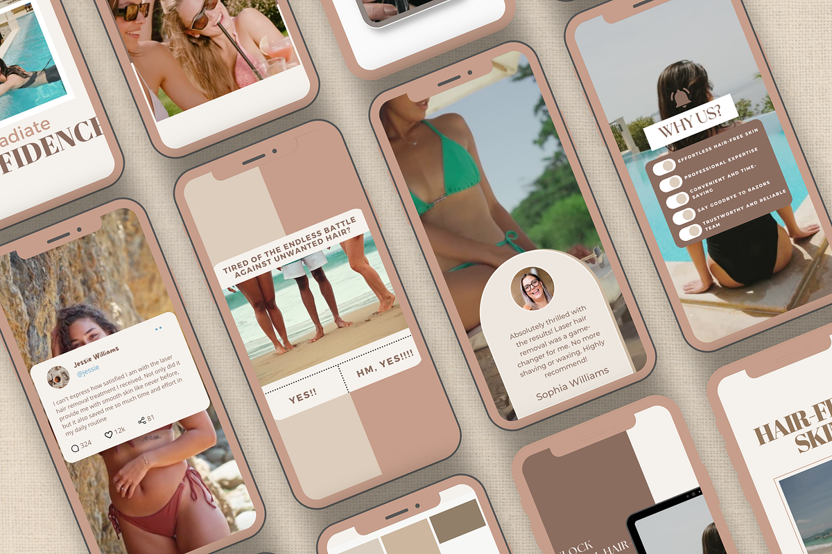 Laser Hair Removal Reels Templates, a Social Media Template by EliteMatidi (Photo 8 of 8)