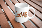 Gingerbread LOVE Christmas PNG, a Seasonal Illustration by Smillyy Threads (Thumbnail 3 of 6)