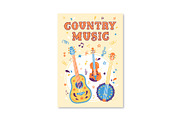 Country music vector set., an Illustration by Kattarina Po (Thumbnail 6 of 7)