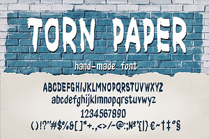 Torn Paper Font