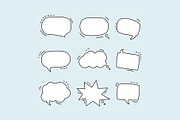 Smashing pack of speech bubbles, an Illustration by My watercolor shop (Thumbnail 12 of 12)