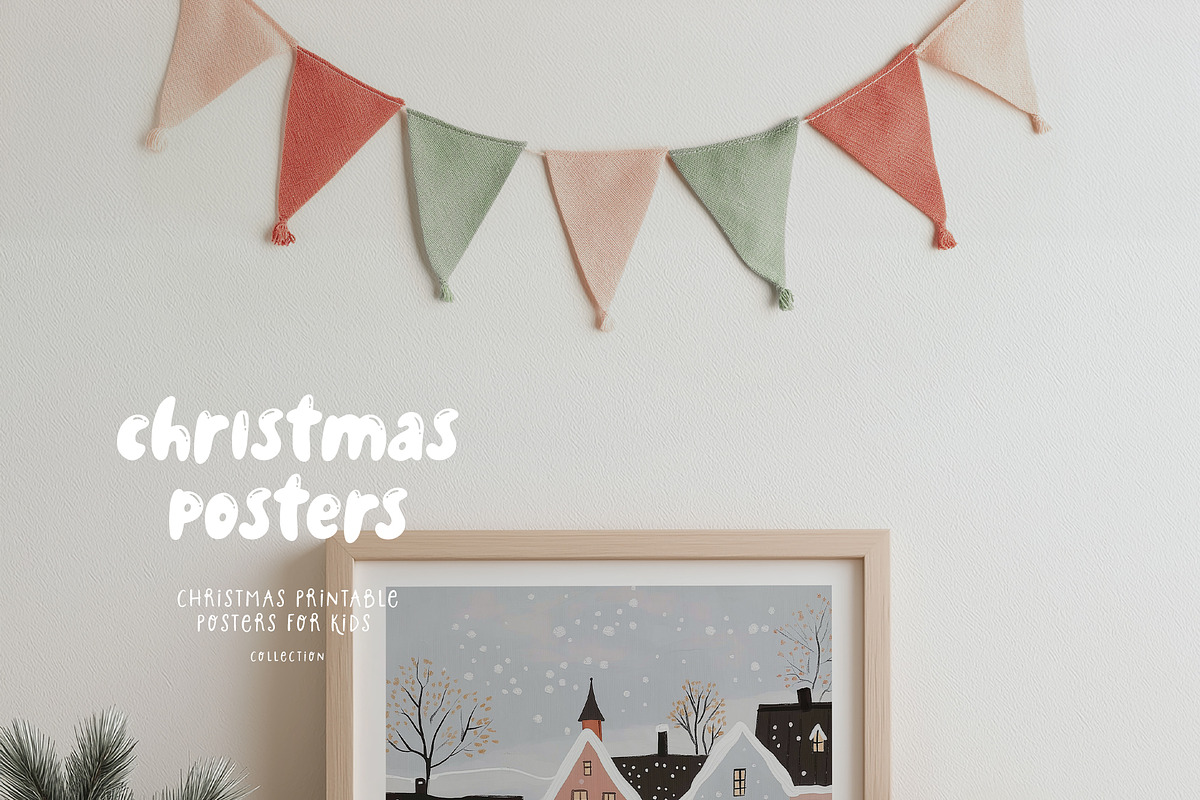 150 Christmas Kids Posters & Prints, a Background Graphic by Muse Artist (Photo 14 of 17)