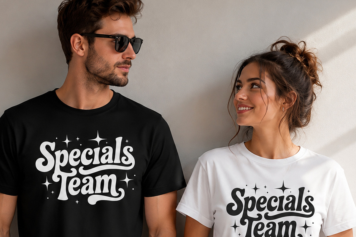 Specials Team Groovy Retro Typograph, an Object Graphic by Star Graphic Design (Photo 1 of 12)