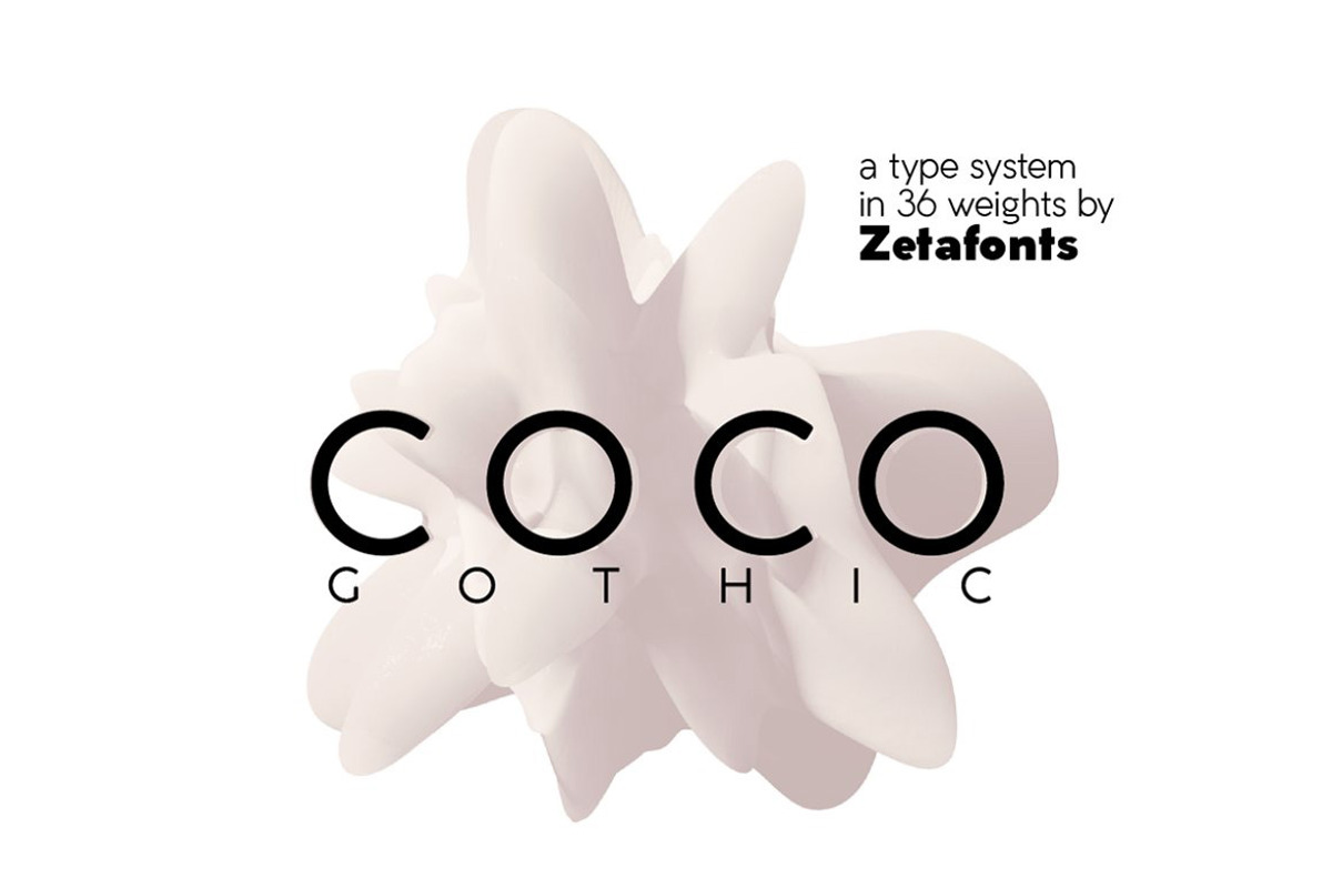 Coco Gothic - 36 fonts