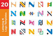 20 Logo Lettering N Template Bundle, a Branding & Logo Template by Acongraphic (Thumbnail 1 of 21)