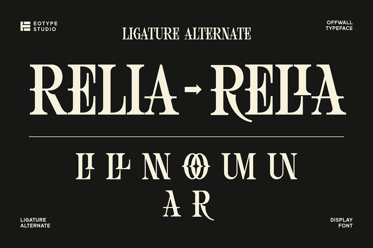 OFFWALL – Display Serif Typeface, a Serif Font by Eotype Studio (Photo 6 of 9)