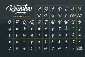 Rainsha Script Font