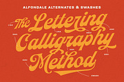 Alfondale - Vintage Script, a Script Font by IronbirdCreative (Thumbnail 7 of 9)