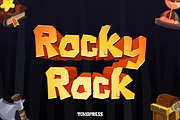Rocky Rock- Gaming font, a Sans Serif Font by TokoPress (Thumbnail 1 of 10)