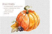 Thanksgiving Food Clipart PNG, an Object Illustration by MockupWizard (Thumbnail 3 of 4)