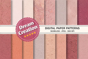 Pink Cardboard Digital Papers