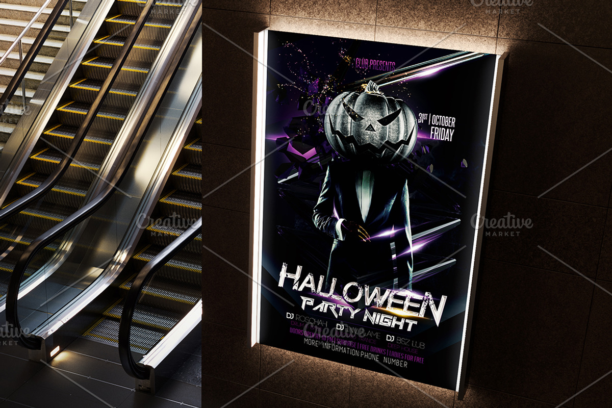 Halloween Flyer Bundle 10 in 1, a Flyer Template by Basez Flyers (Photo 2 of 19)