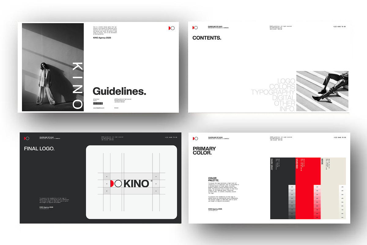 KINO | Brand Guidelines, a Presentation Template by creathrivestudio (Photo 7 of 11)